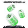 4pcs Car Styling 3D Fluorescent Green Glowing Luminous Valve Stem Caps For Skoda Superb 3 2 Octavia A5 Karoq Rapid Kodiaq Fabia