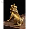 1 PZ ornamento unicorno in ottone soggiorno studio ufficio scrivania Pixiu artigianato decorativo statue di animali decorazione per la casa