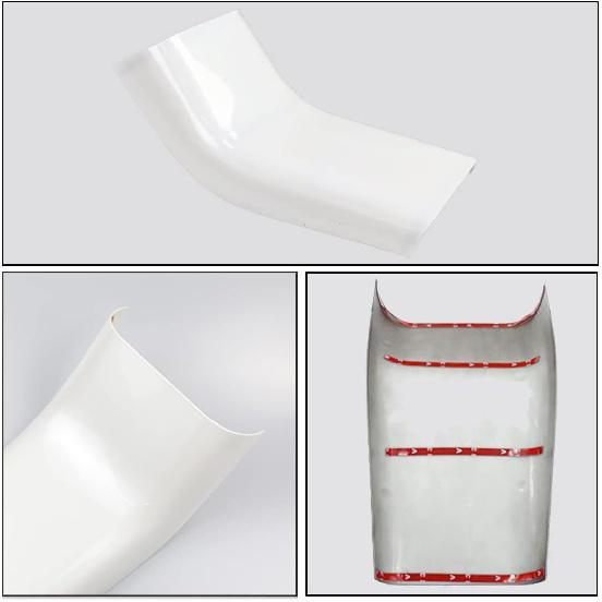 Rear Air Condition Vent Outlet Anti Kick Trim Cover for 2017-2023 Tesla Model 3 / Y AC Vent Lower Anti-Dirty Panel Decorative Cover Protector White