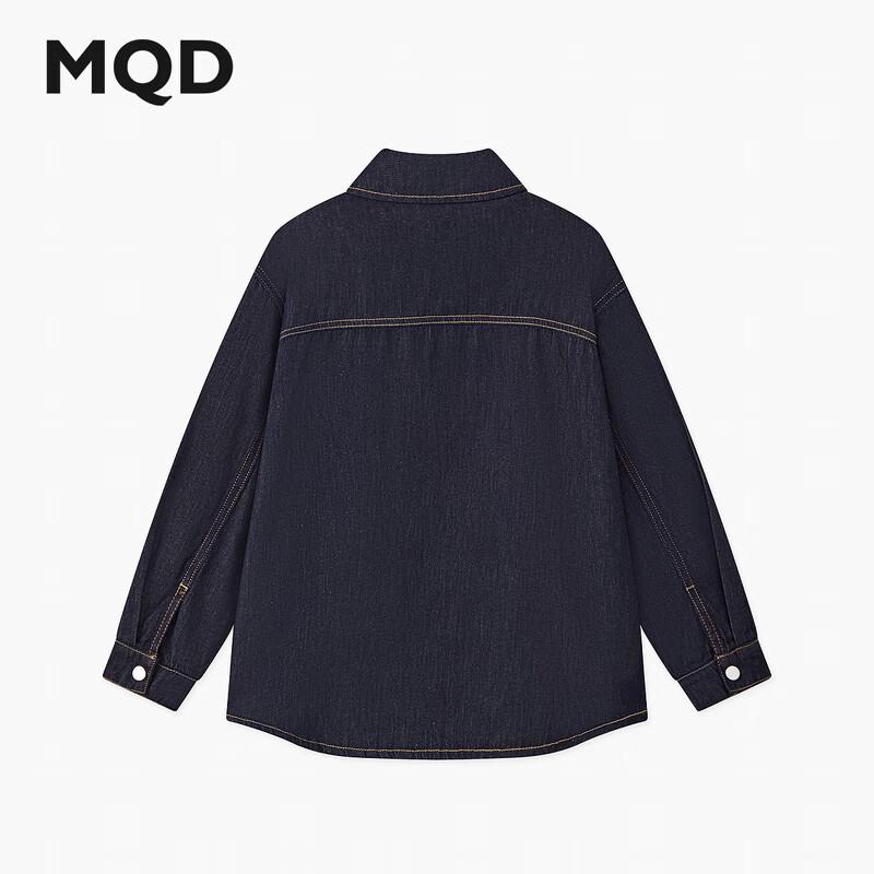 MQD Boys' Cotton Denim Collared Jacket