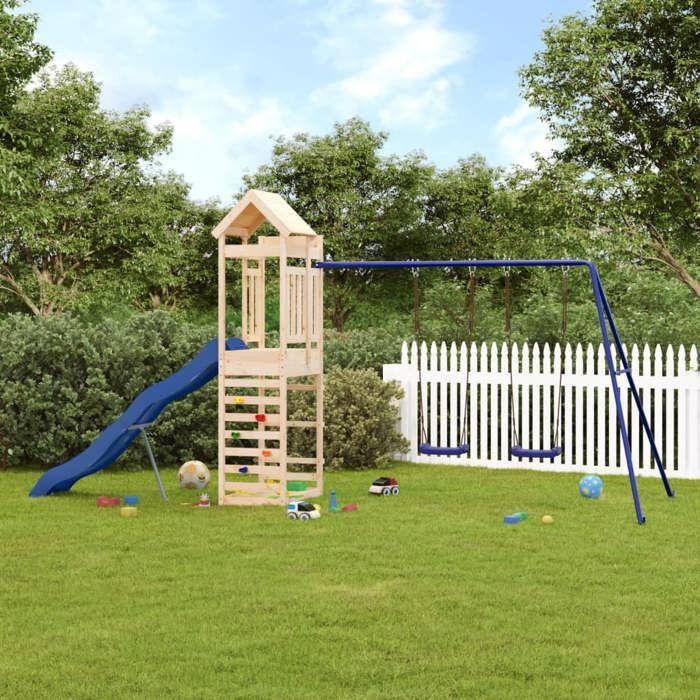 VidaXL Outdoor Playground Solid Pine Wood, Play Set, Wooden Play Set, Playground Set 3156976