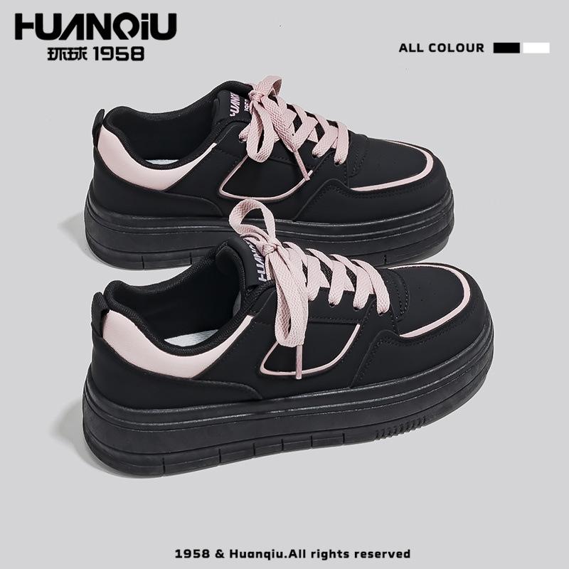 Global black and white panda casual 22 new summer thick-soled temperament breathable student board shoes
