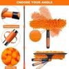 Ceiling Duster Microfiber Multi Function Ceiling Fan Brush High Spider Web Cleaner high ceiling duster For Shelf Lampshade