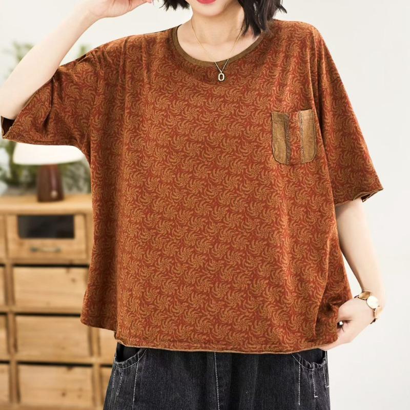 Short-sleeved T-shirt Women's Spring/Summer Casual Loose Round-neck Shirt T-shirt Women