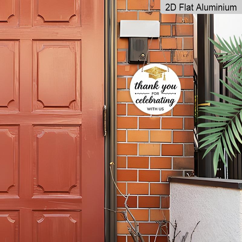 2D Flat Aluminum Graduation-themed Wall Decorations, Available In Various Sizes, Featuring A Minimalist Yet Luxurious Style. A Perfect Choice for