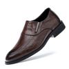 One-pedal men's shoes genuine leather spring new breathable foot cover flat heel business dress British casual small leather shoes