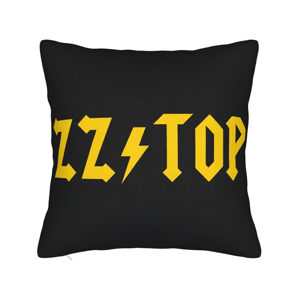 Band Zz Top Kissenbezug Quadratischer Kissenbezug Neuartiger Kissenbezug für Couch Sofa Schlafzimmer
