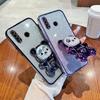 Candy Bear Stand Glitter Phone Case For Huawei Y8S Y9S Y6P Y7A Y7 Y9 Prime Y9 P Smart Z Plus 2019 2021 P40 P30 Lite Soft Cover