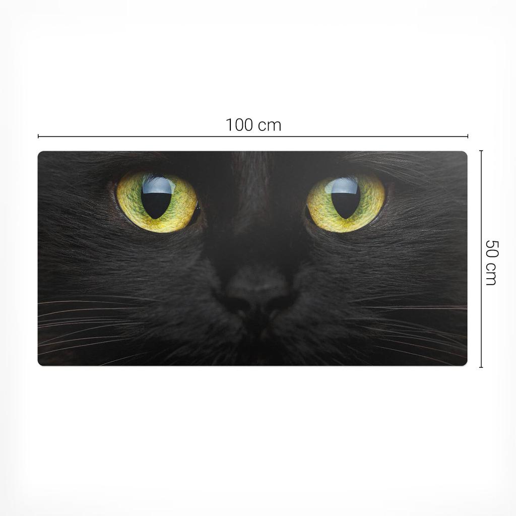 Anti-Slip Gaming Mouse Pad Cat Eyes Close Up 100x50 cm