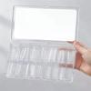 240PCS Sandwich Dual Nail Form Coffin Almond Nail Forms 14Size Reusable Top Bottom Forms Nail Art Extension Top Mold Bottom Mold