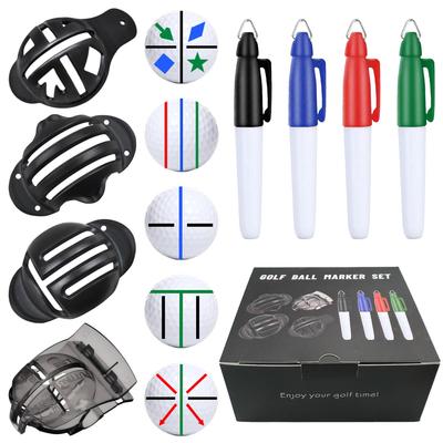Multi-Pattern Golf Ball Marking Set with Pen