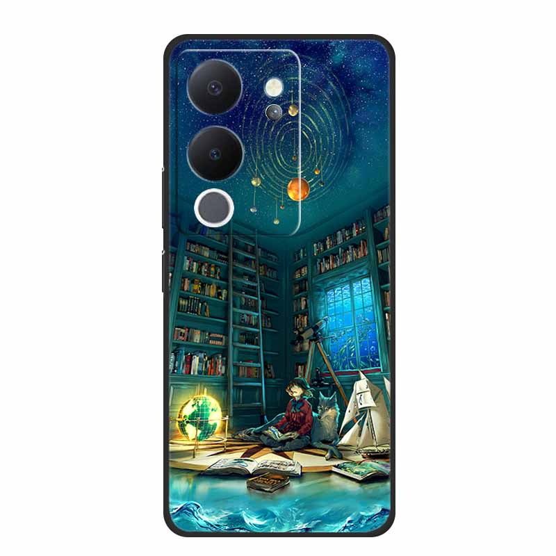 Phone Case For Vivo V30 Lite 5G Back Cover Case Shockproof Black Silicone Soft Funda For Vivo V30 Lite Case V 30 Lite Coque Capa