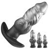 Alien Fantasy Monster Silicone Anal Plug, Unique Textured Liquid Silicone Butt Plug for Men Women Unisex
