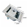 Recessed Hook-Type Collision Lock Flush-Mounted Keyed Hook with Mounting