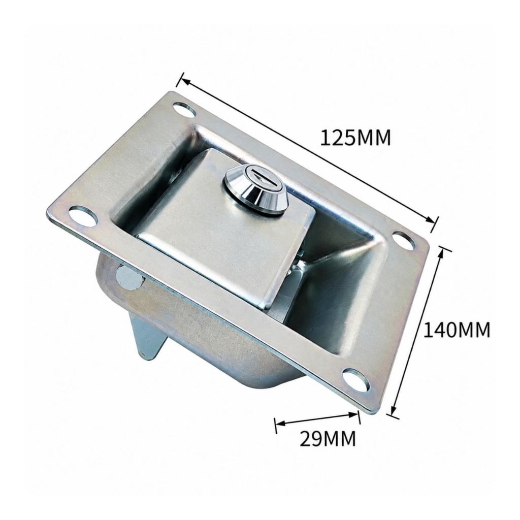 Recessed Hook-Type Collision Lock Flush-Mounted Keyed Hook with Mounting