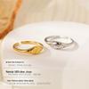 Banyan Tree S925 Silver Polaris Oval Star Diamond Ring - French Design for Women