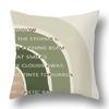 Nordic Abstract Green Geometric Pillowcase Flower Print Home Petal Velvet Pillow Cushion Cover