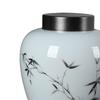 Ceramic Ginger Jar Porcelain Tea Canister Decorative Flower Vase for Home