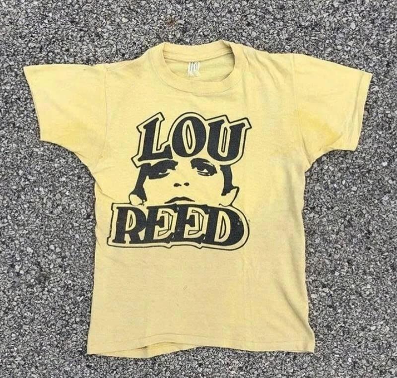 Lou Reed The Velvet Underground Band Jaren 90 Zeldzaam T-shirt Basisstijl S5XL