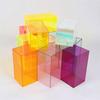 Acryl Vitrine Schuh- und Taschendisplayständer, Schaufensterdisplayständer, Bunte Deckellose Displaywürfelbox, Fotografie Requisiten