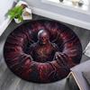 Cartoon Print Round Area Rug,Carpet Rug for Living Room Bedroom Sofa Playroom Decor,Non-slip Floor Mat
