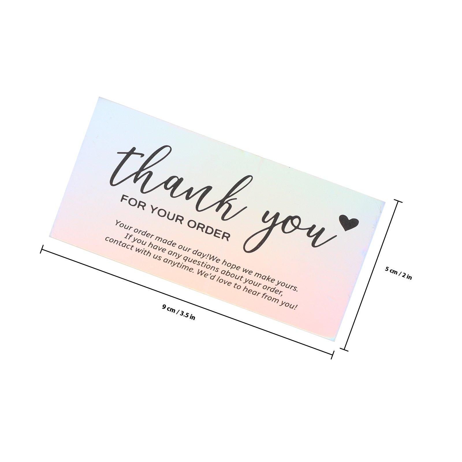 50Pcs Thank You Cards Small Business Appreciation Notes Gratitude Postcards Set for Customer Thank You Cards Business Supplies