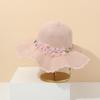 New Dome Straw Hat Women's Summer Fashion Seaside Sunscreen Sun Hat UV Protection Sunshade Big Beach