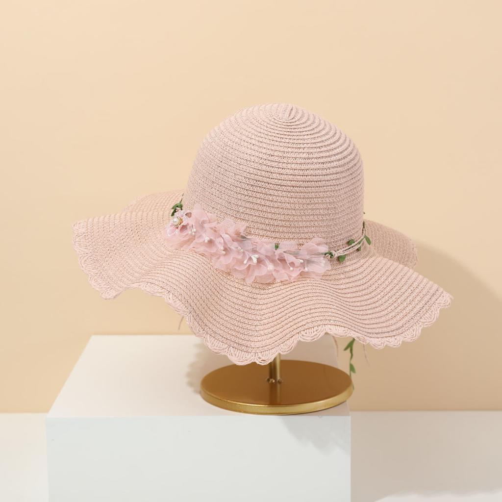 New Dome Straw Hat Women's Summer Fashion Seaside Sunscreen Sun Hat UV Protection Sunshade Big Beach