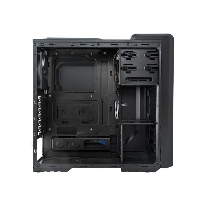 NOX Coolbay SX Green Edition tour midi ATX pas d'alimentation (ATX) noir USB-Audio