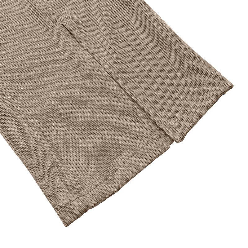 Autumn New Solid Color Slit Straight Leg Pants for Women's Daily Versatile Basic Casual Pants