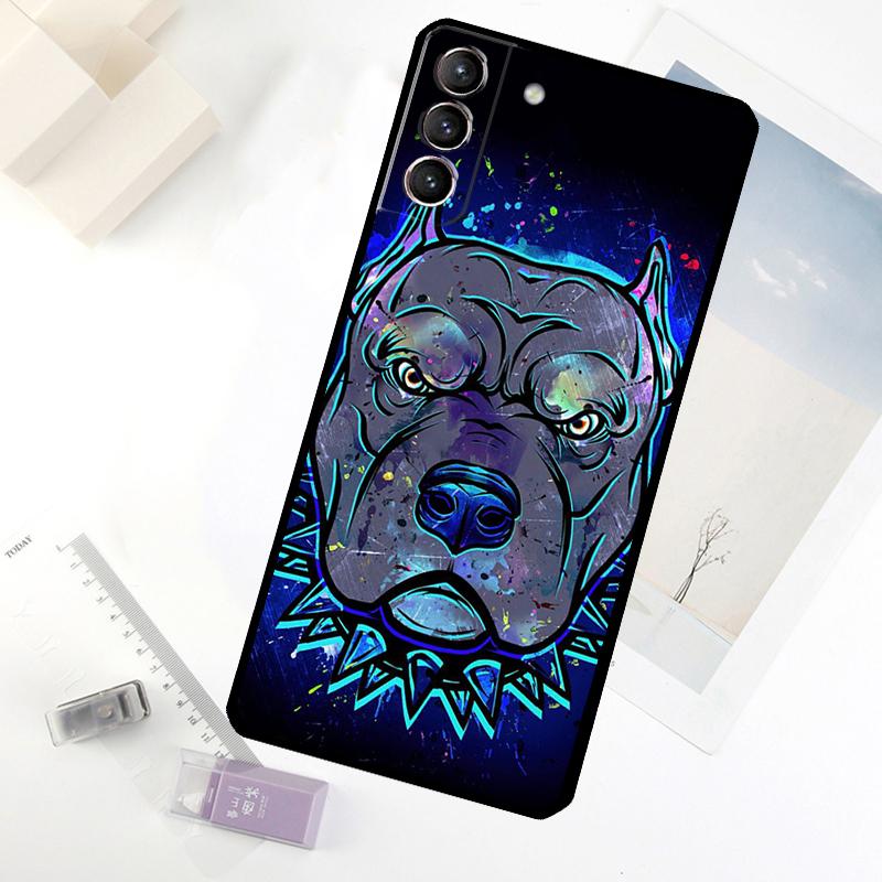 

Pit Bull Lovely Dog Pitbull Phone Case For Samsung Galaxy S25 S26 Ultra S20 S21 S22 S23 S24 Ultra S10 Plus S25 FE Cover Galaxy S21Ultra