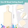 12PCS DIY Mini Wooden Cutting Board Graffiti Handmade Wooden Crafts Christmas Family Party Decoration