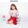 MiniPeace Girls' Short-Sleeve Summer T-Shirt
