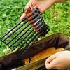 Camping Tent Nail Bag, Peg Storage Rack with Buckle, 8 Holes for Hanging