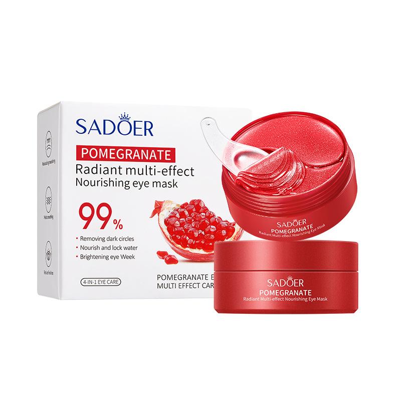 

Питательная маска для глаз SADOER Pomegranate Radiance Multi-Nourishing Eye Mask Patch 80g（60PCS/30pairs）