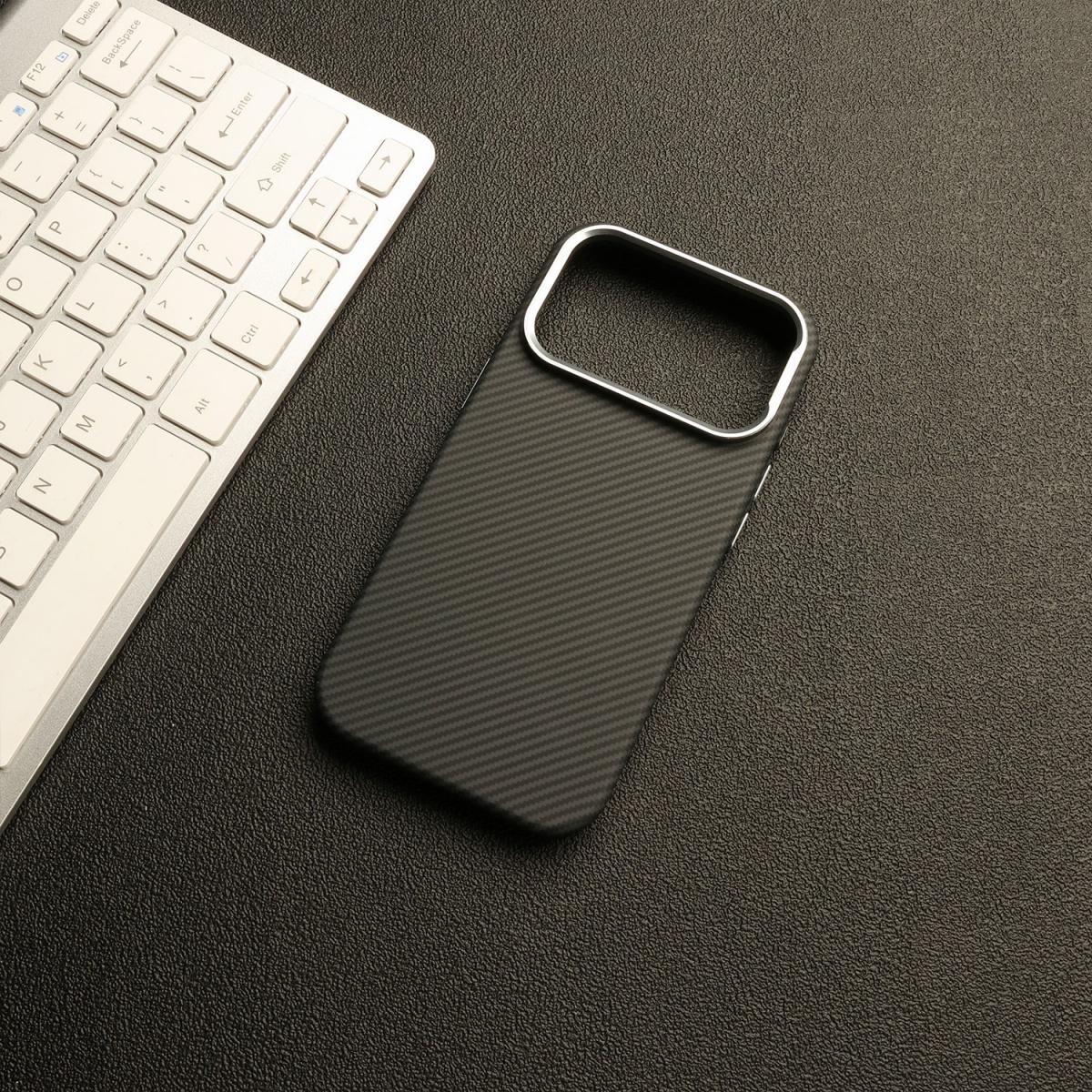 

Busines Texture Kevlar Carbon Fiber Pattern Slim Case For IPhone 17 Pro Max Air 16 15 14 13 12 Pro Magnetic Charge Protect Cover iPhone Air