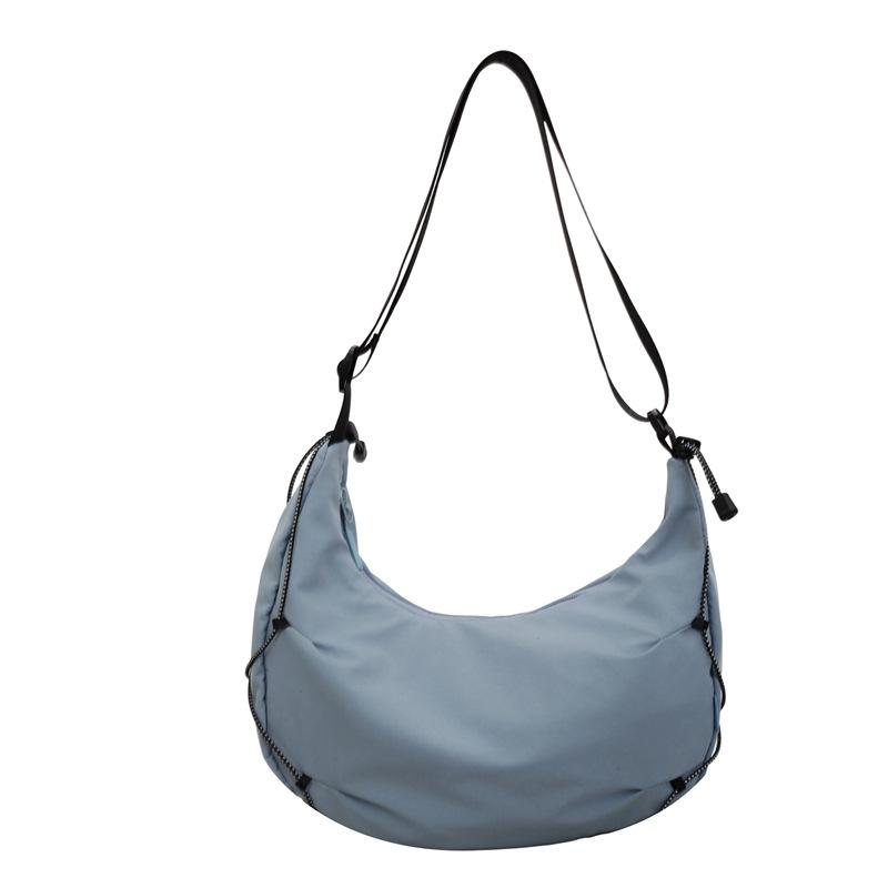 Nylon Shoulder Bag Women's Commuter Crossbody Bag Large Capacity Lightweight Handbag