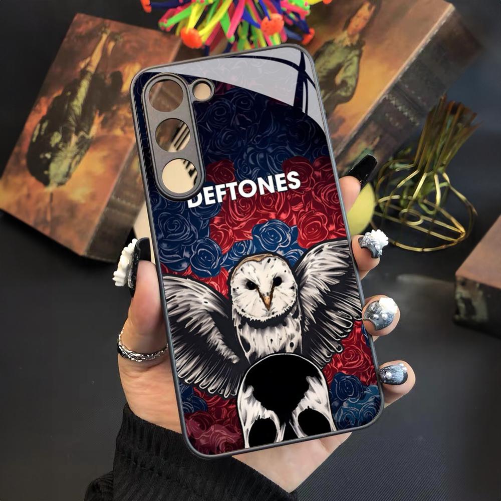 Fashion Deftones Phone Case For Samsung Galaxy S26 S25 S24 S23 S22 S20 S21 Ultra Plus Fe Colored Silver Cover
