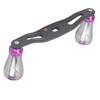 95MM Spinning Reel Rocking Handle Grip Left Right Fishing Wheel Knob ReplacementGun Purple