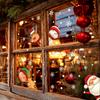 Static Santa Claus Snowman Snowflake Glass Sticker Home Decoration Stickers