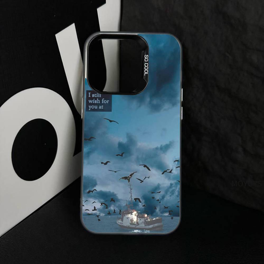 

C-Conan Gray Wishbone Colored Silver frosted For iPhone Phone Case 17 16 15 14 13 12 11 Pro Max XR Plus Shockproof iPhone 16