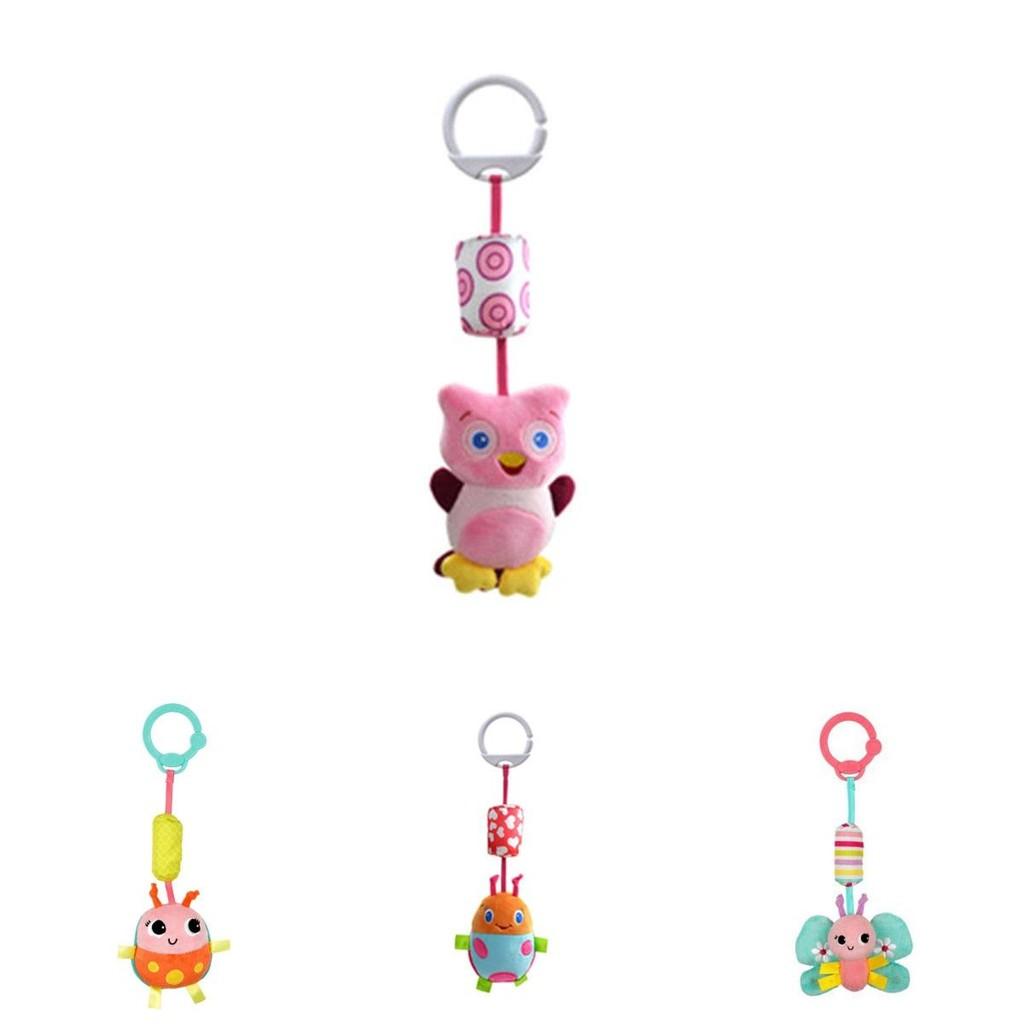 Adorable Animal Handbells Musical Developmental Toy For Kids Soft Plush Rattle