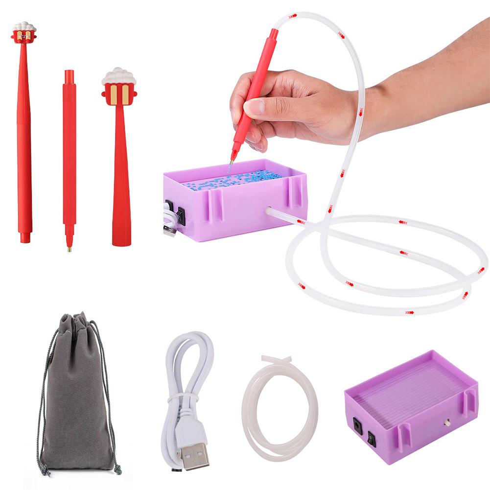 Electric Diamond Suction Tool Portable Vacuum Diamond Art Tools USB Powered Suction Device Diamond Painting Pen Kit Accessories
