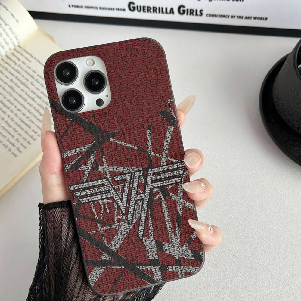 

E-Eddie Van H-Halen Singer For IPhone 15 16 17 14 13 12 11 Pro Max 16E 16 Plus 17 Air Corrugated Shockproof Phone Cover iPhone 12 pro