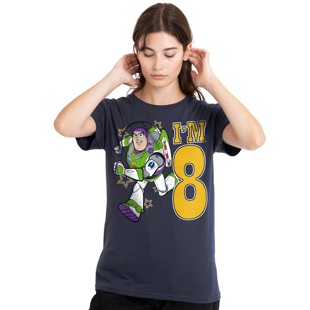 Toy Story Womens/Ladies I´m 8 Buzz Lightyear Birthday T-Shirt
