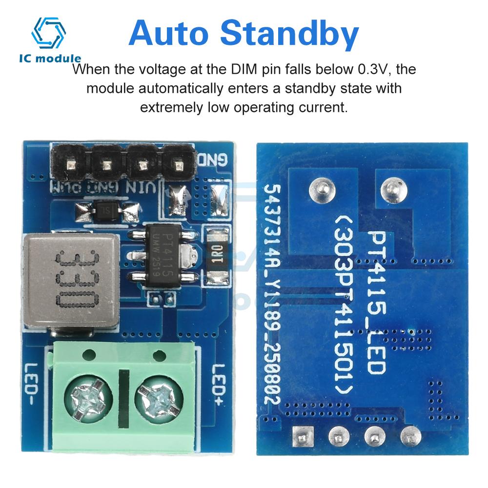 PT4115 LED Driver Module 12V 1-10S Constant Current Driver Output Module For LED Strip Light Applications