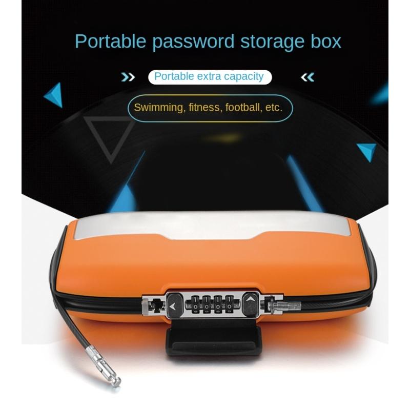 Přenosný Bezpečný Heslo Mini Trezor Bezpečnostní Trezor Drátové Lanko Pevné Šperky Hotovost Karta Mobilní Telefon Úložný Box