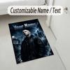 Personalized Crystal Velvet Carpet,Eminem Custom Printed Name, Plush Area Rug For Home Indoor Decor