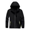 Unisex Lightweight Hooded Sports Jacket with Reflective Zipper Breathable Quick Dry with Storage Bag