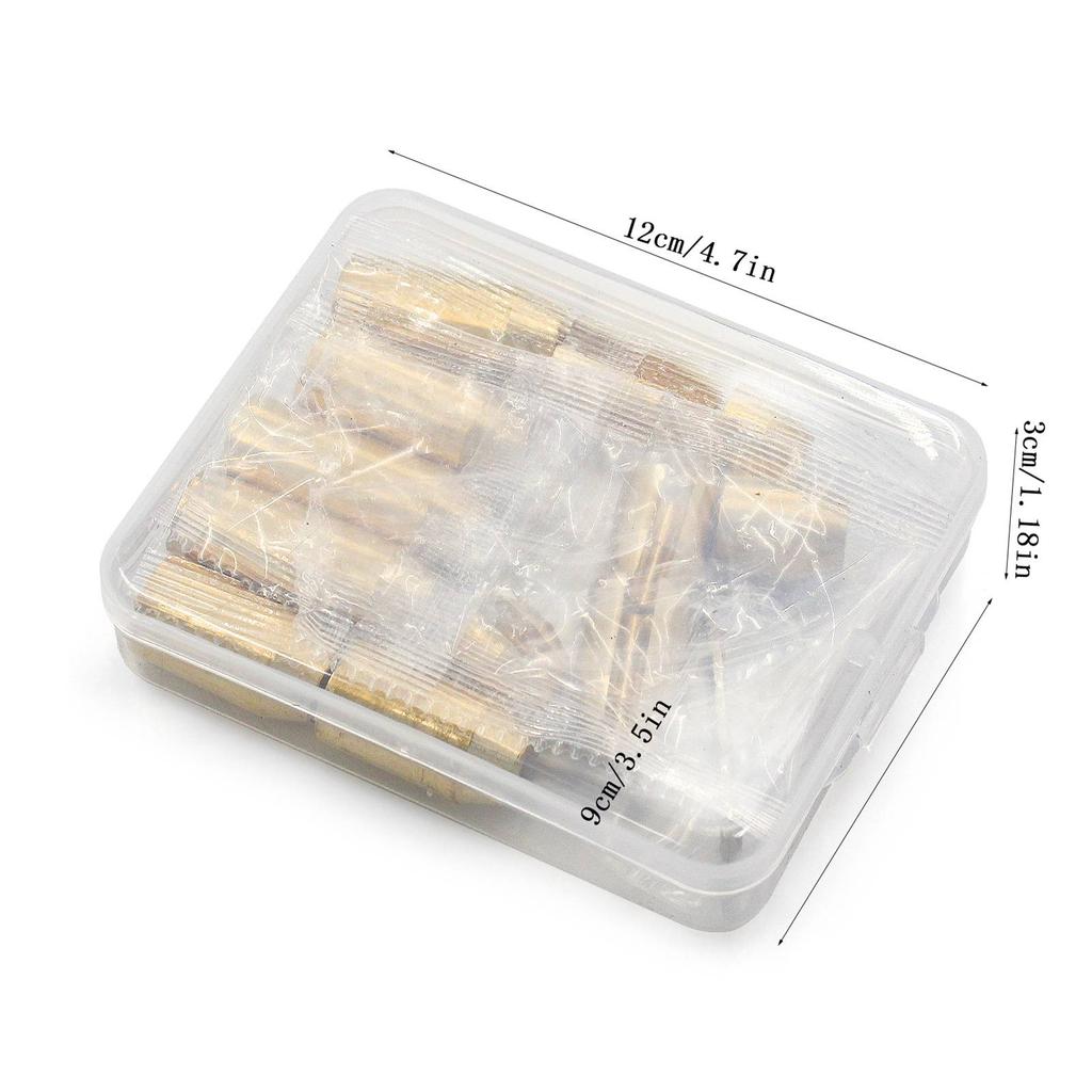 Motorcycle Reusable Brass Wheel Spoke Balance Weights Refill Kits 12pack